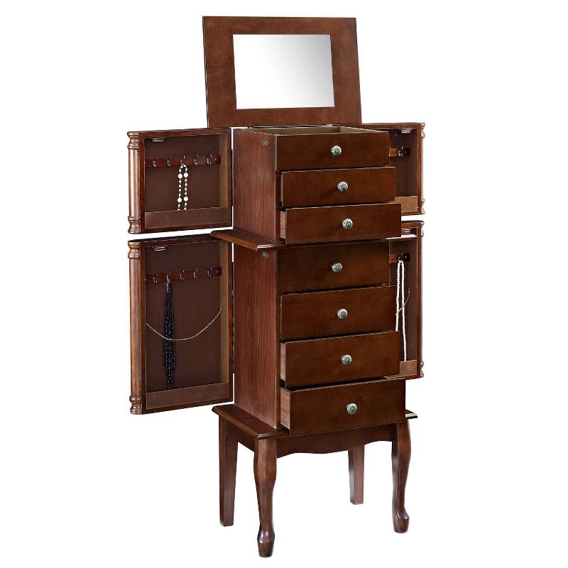 Naomi Jewelry Armoire Kona Brown - Powell Company