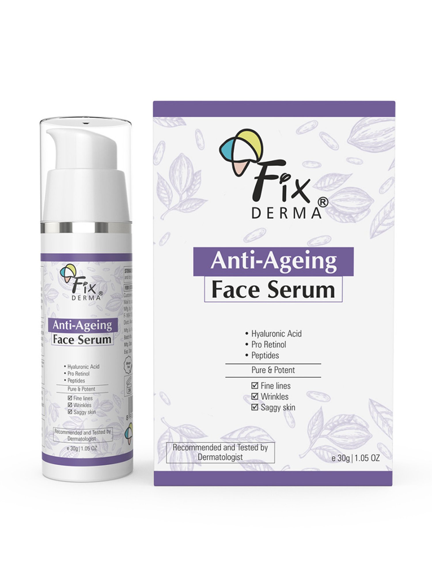 Fixderma Anti-Ageing Face Serum for Men & Women - 30 gm
