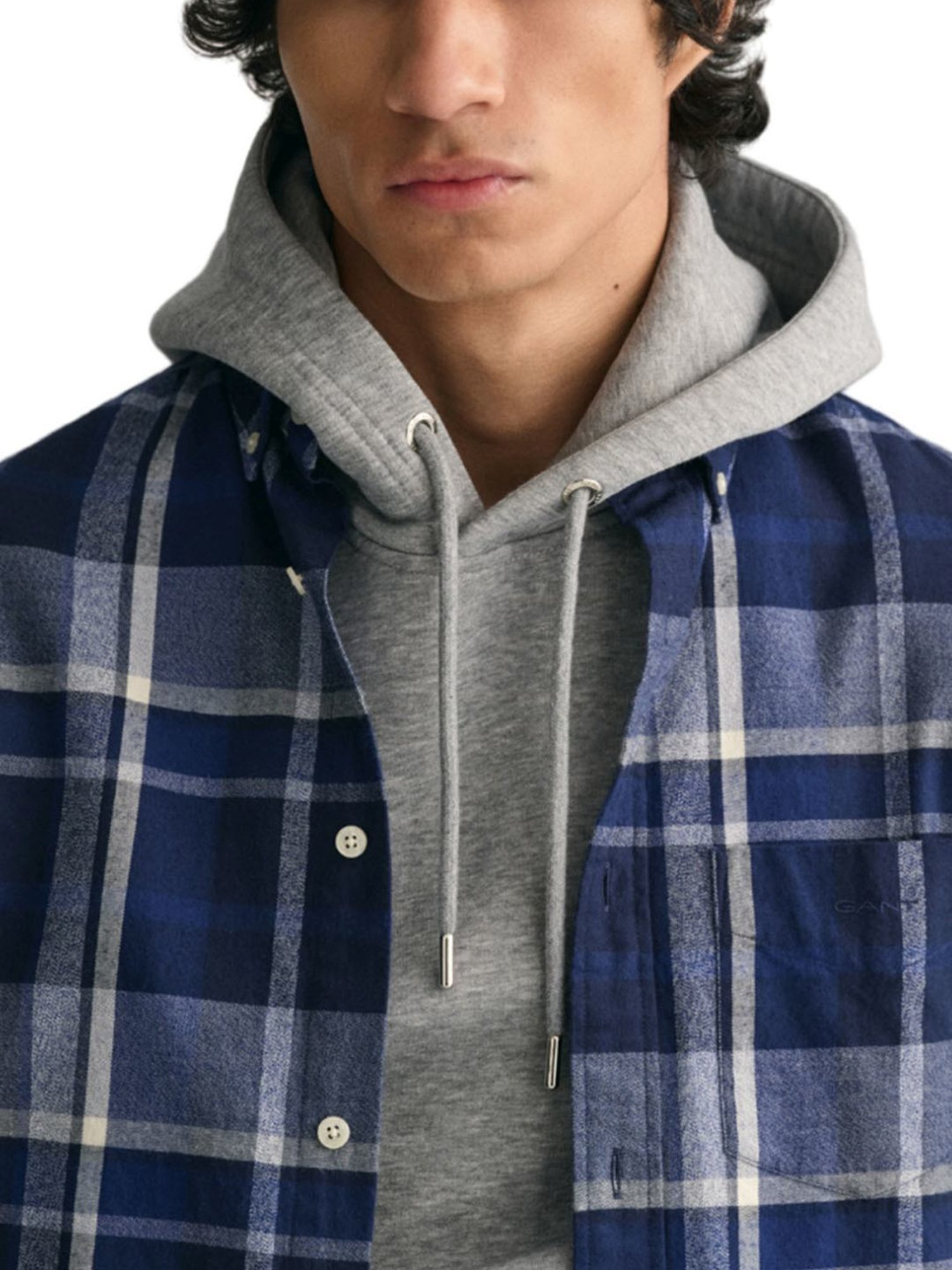 Gant Blue Regular Fit Checks Shirt