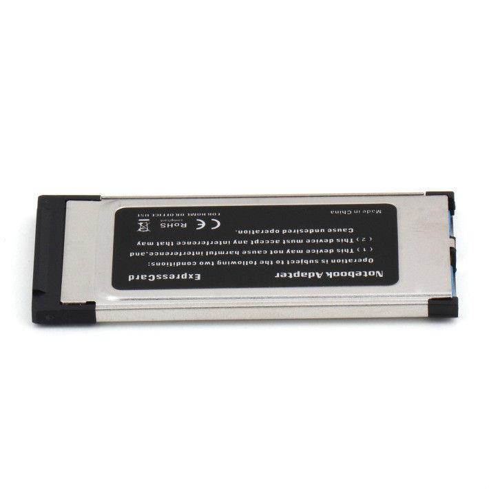 34mm Express Card Expresscard to 2 Port USB 3.0 Adapter for Laptop NEC Chip