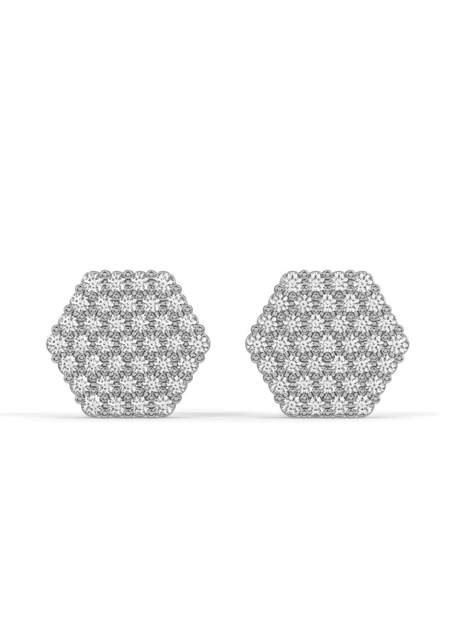 Silvermist 925 Sterling Silver Octa Burst Stud Earrings for Women & Girls