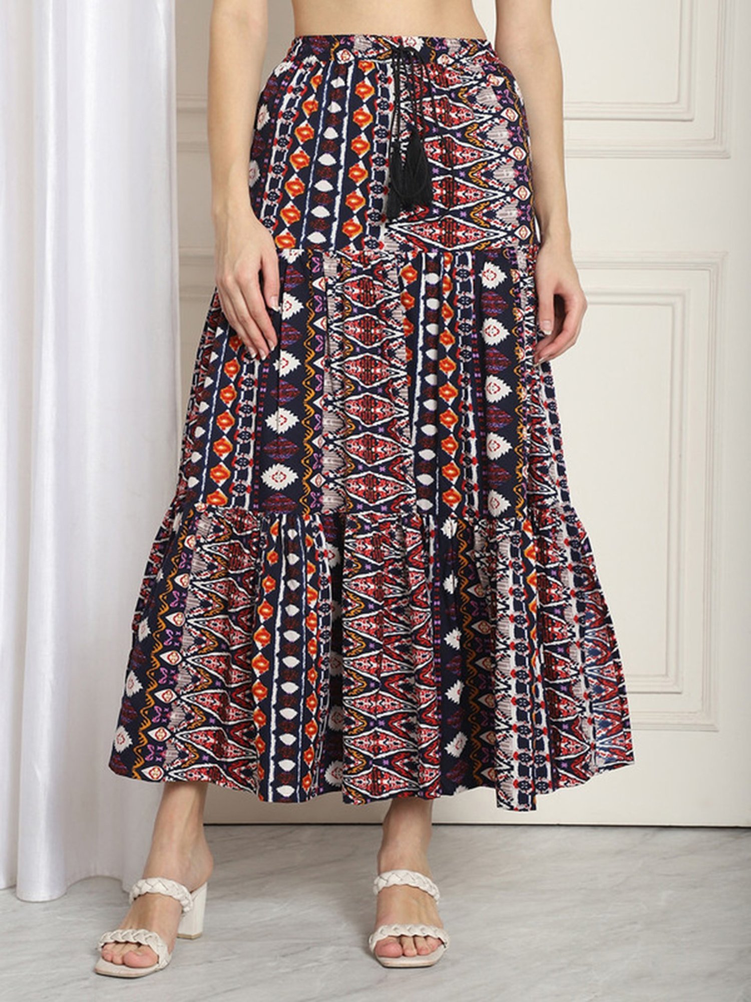 NEUDIS Multicolor Printed Skirt