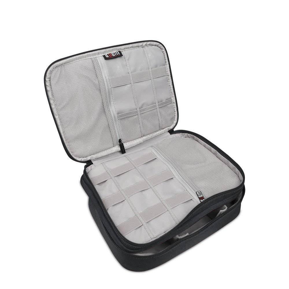 BUBM 3Pcs/Set Computer Cable Electronic Organizer Travel Packing Gadgets Bag Pouch for Cables,External Flash Drive,Mouse,Memory Card,Power Bank