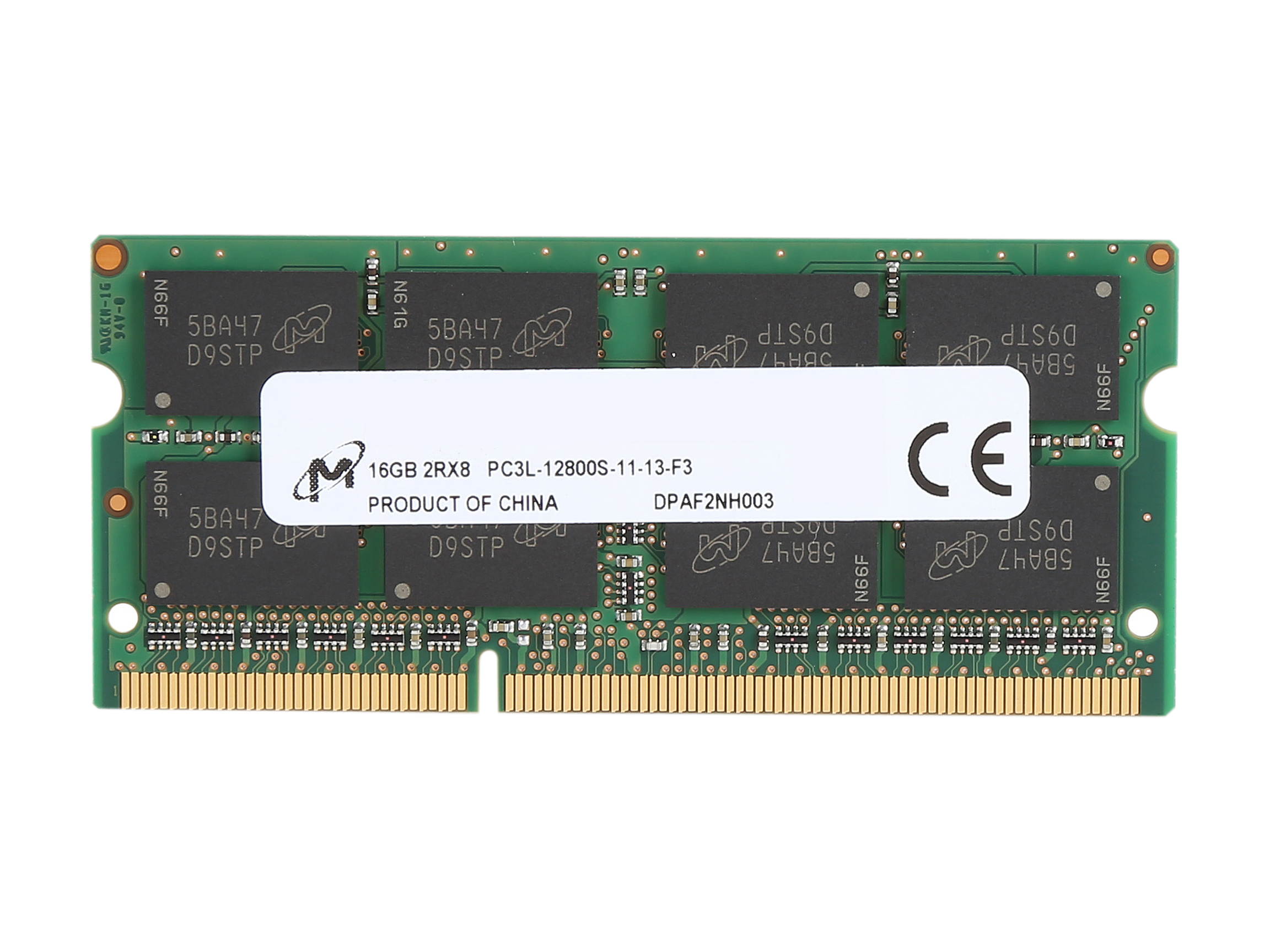 Crucial 16GB 204-Pin DDR3 SO-DIMM DDR3L 1600 (PC3L 12800) Laptop Memory Model CT204864BF160B
