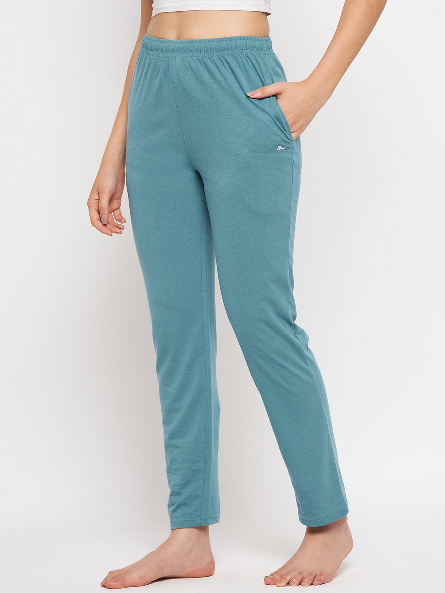 Okane Blue Mid Rise Lounge Pants