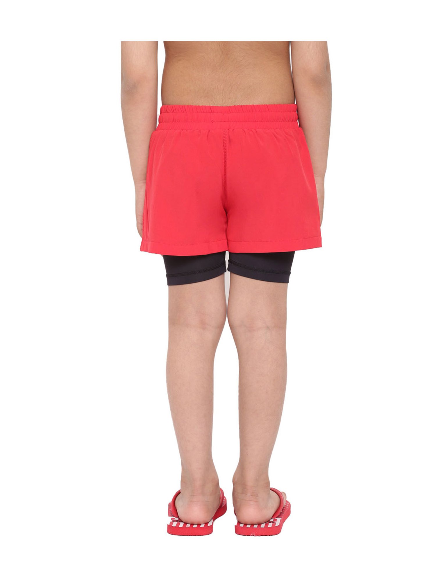 IO Kids Red Solid Jammers