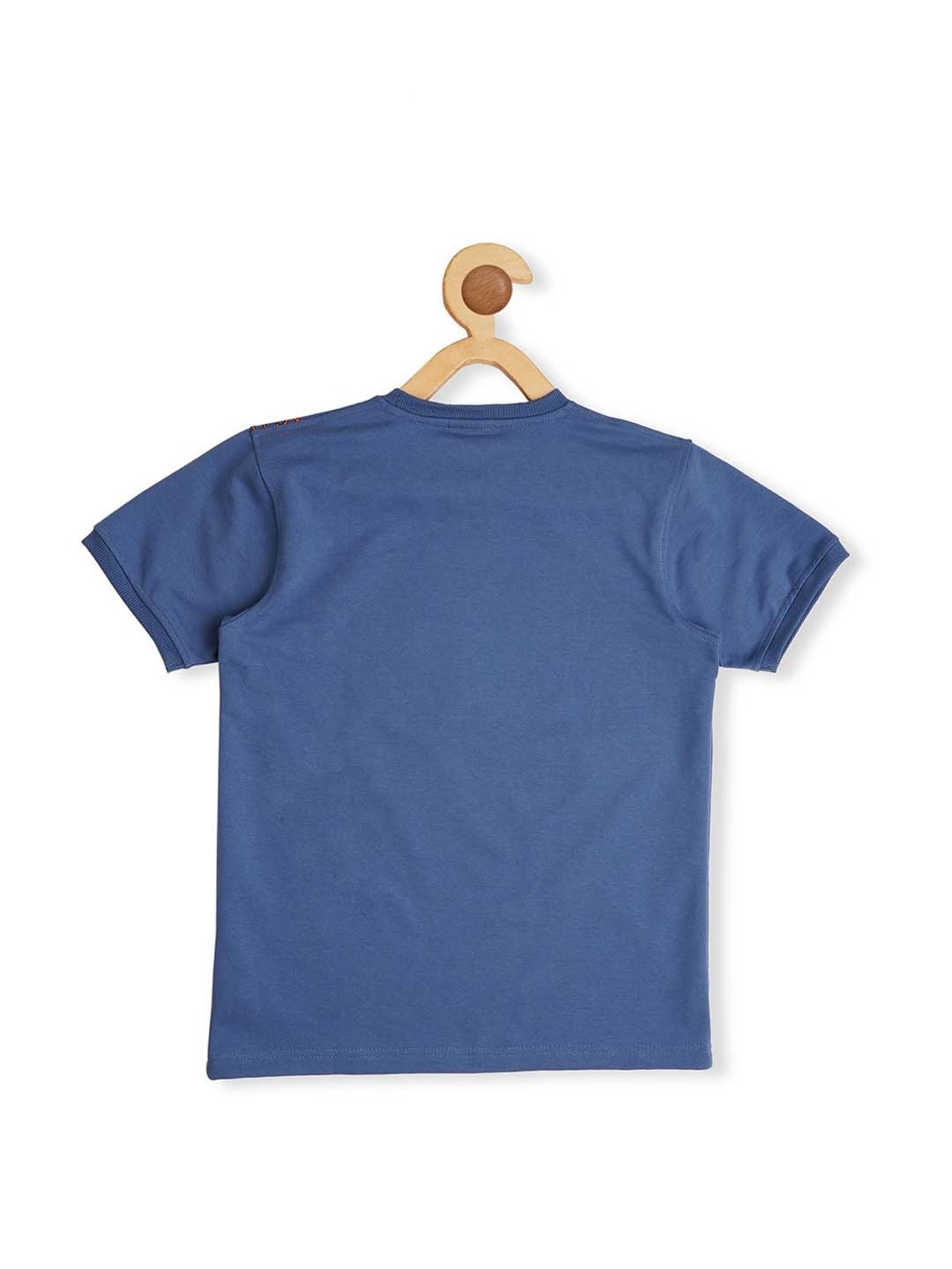 Cavio Kids Blue Cotton Printed T-Shirt Set