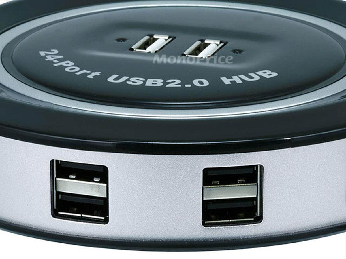 24-Port USB 2.0 HUB w/ AC Adapter