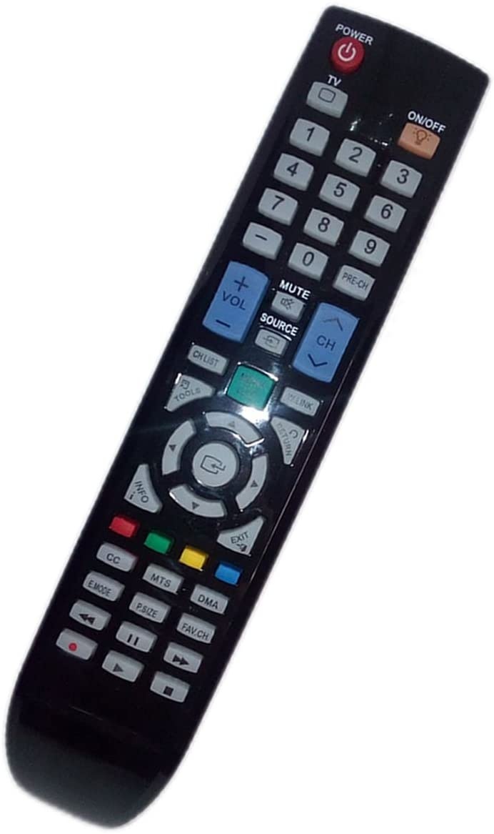 Replaced Remote Control Compatible for Samsung PL58A650T1FXSR BN59-00853A LN32B530 LN52A650A1RXSR LN40B540P8FUZA LN52A650A1RXRL TV