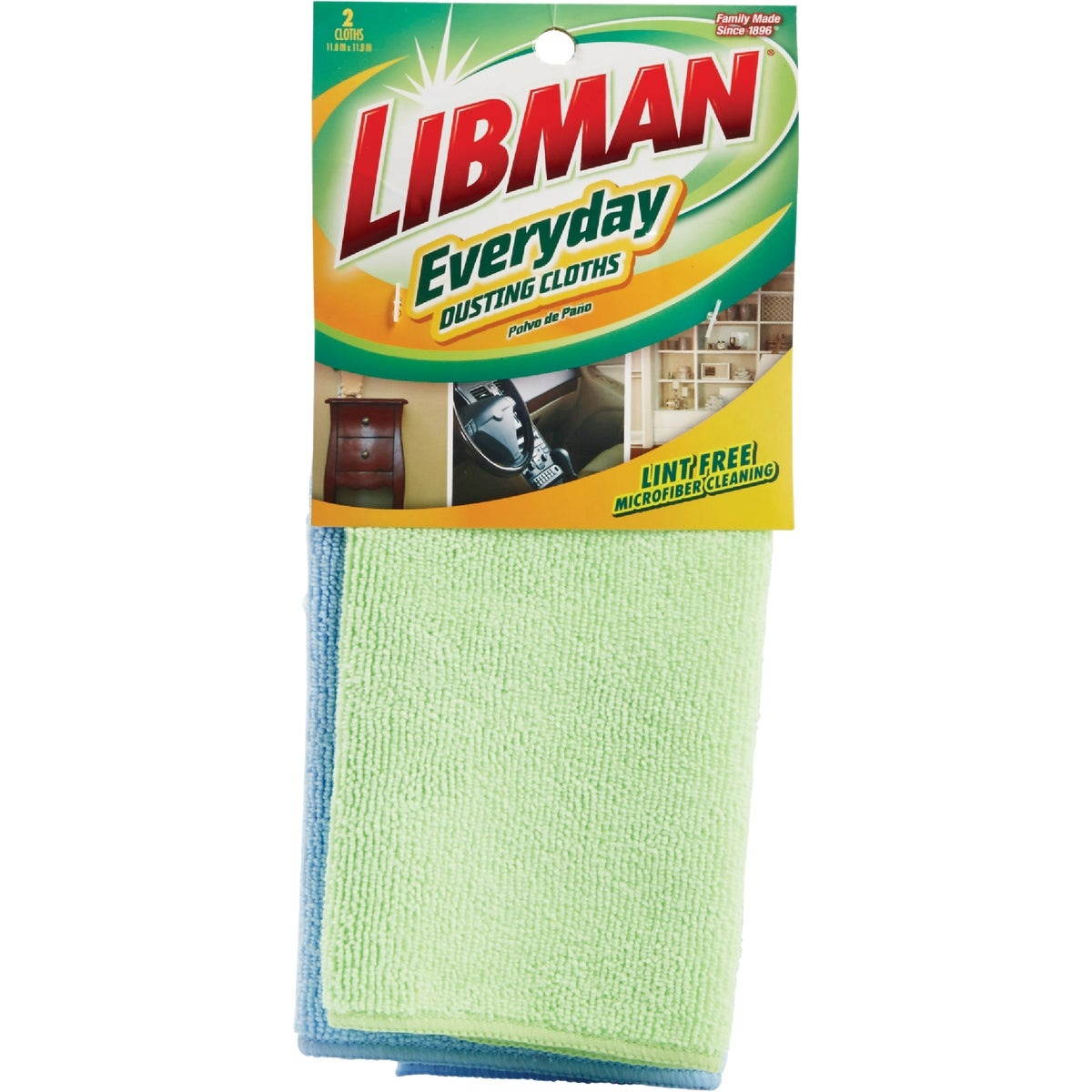 Libman 329 Pledge All-Purpose Dusting Cloths - 2-Pack