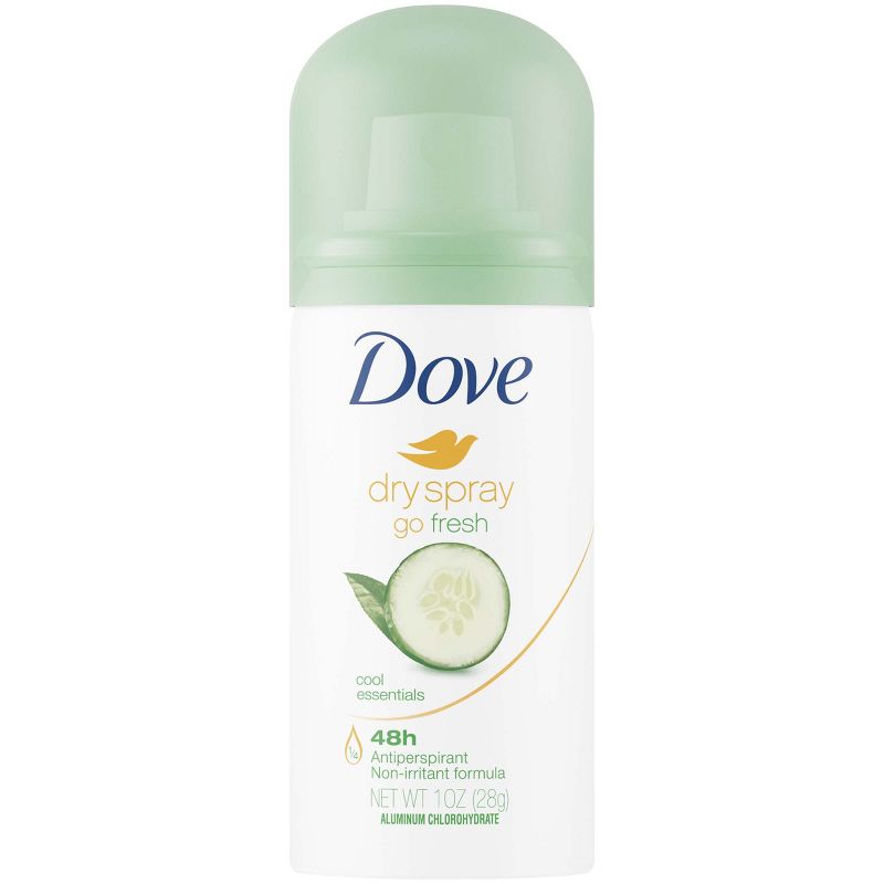 Dove go Fresh Cool Essentials 48-Hour Antiperspirant & Deodorant Dry Spray - Trial Size - 1oz