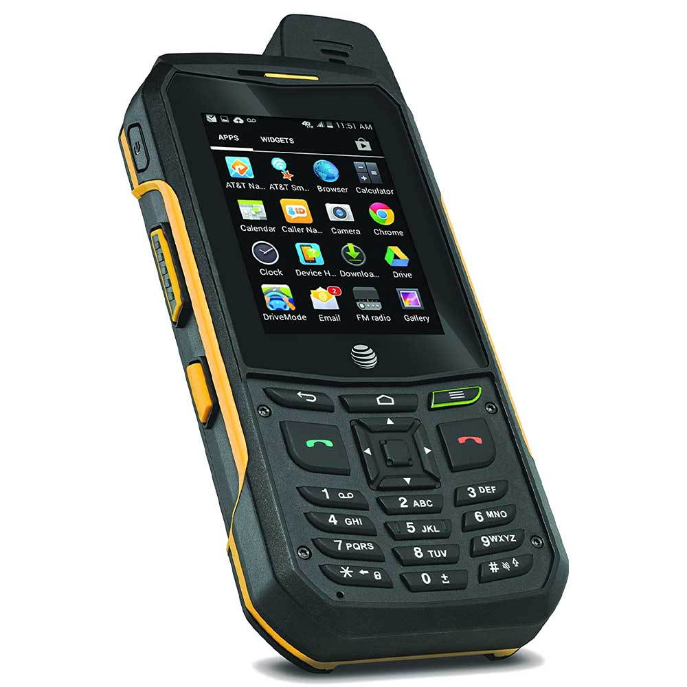 Sonim XP6 Durable Smartphone (AT&T Unlocked) XP6700 PTT Cell Phone | Numeric Keypad | Magnetic Charger | Long-Lasting 4800mAh Li-Ion Battery - Black/Yellow