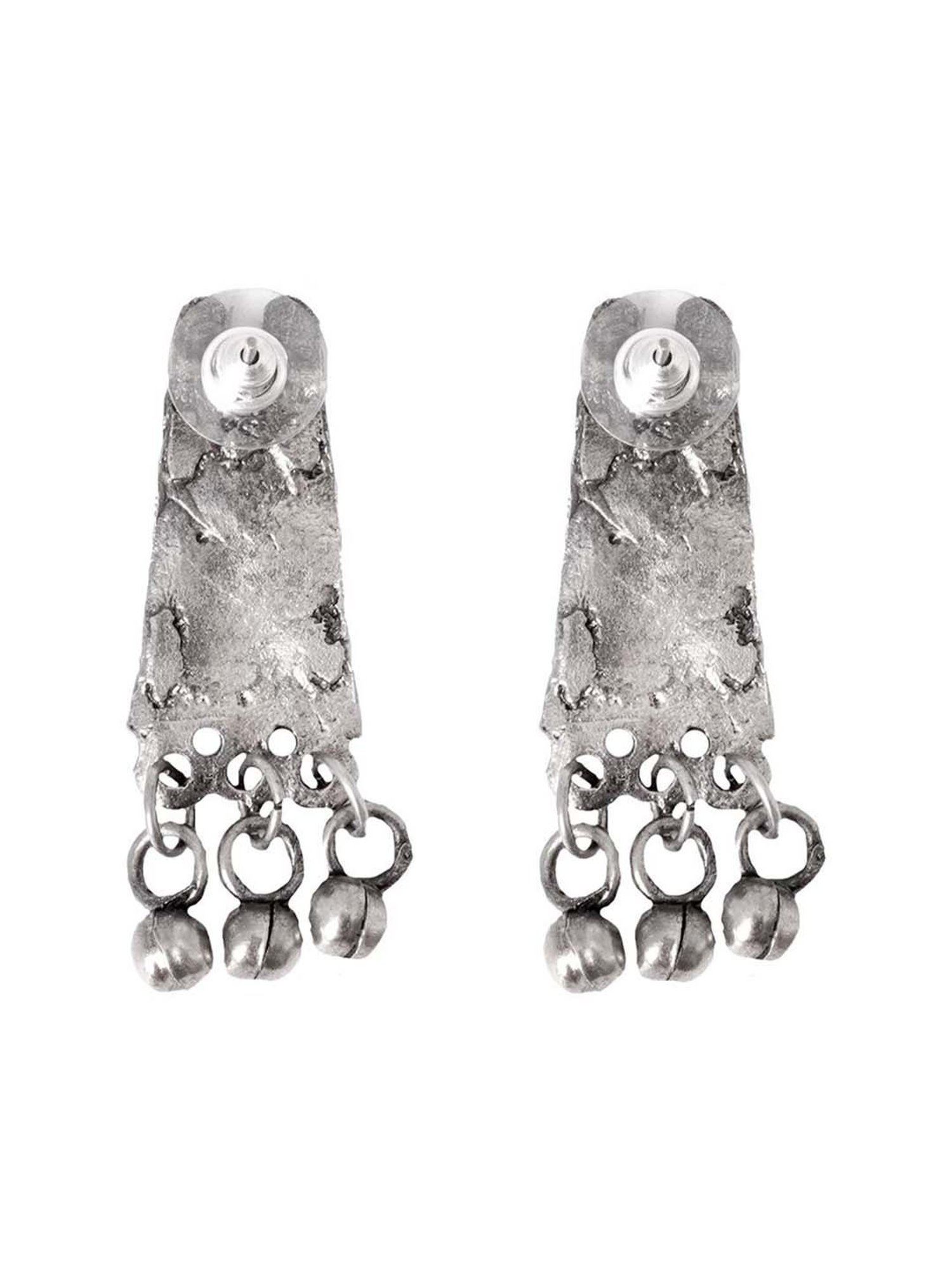 Teejh Mihira Silver Oxidized Choker Necklace & Earrings Set