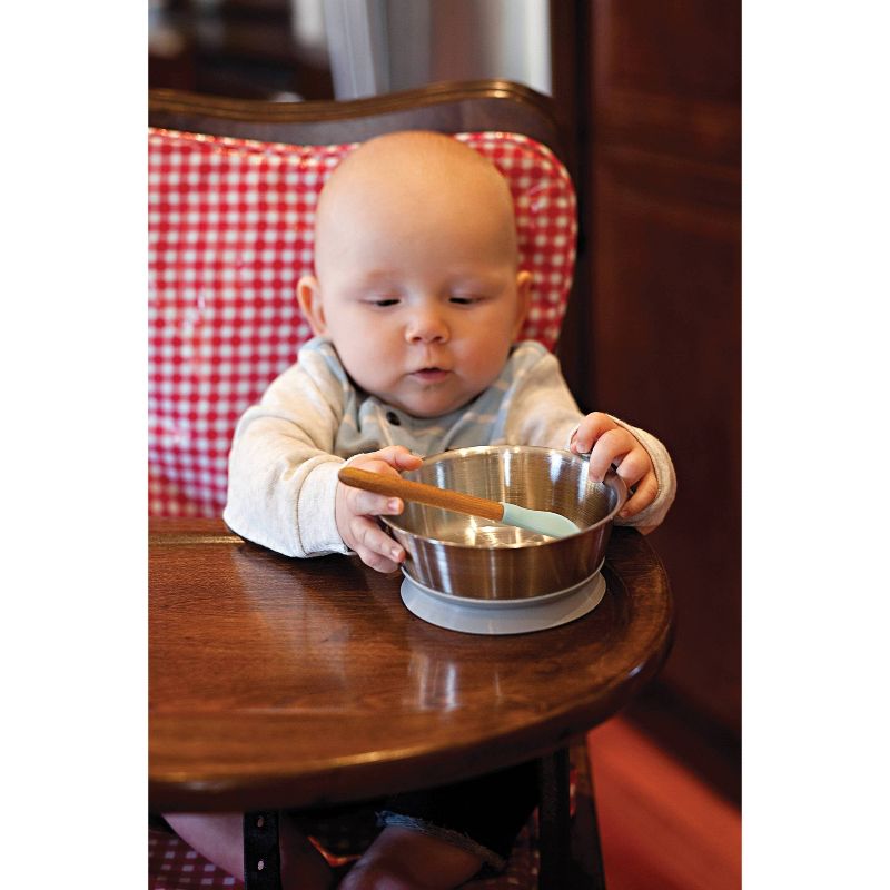 4pk Bamboo and Silicone Kid Spoons - Red Rover