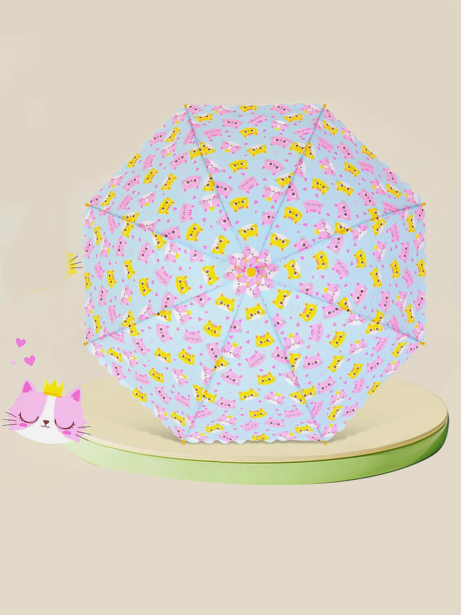 Little Surprise Box Mulicolor Printed 2 Fold Umbrella