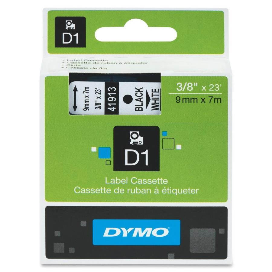 Dymo Black on White D1 Tape
