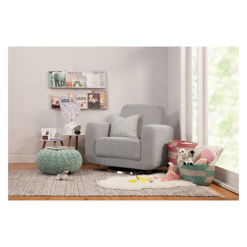 Babyletto Tuba Glider - Winter Gray Weave