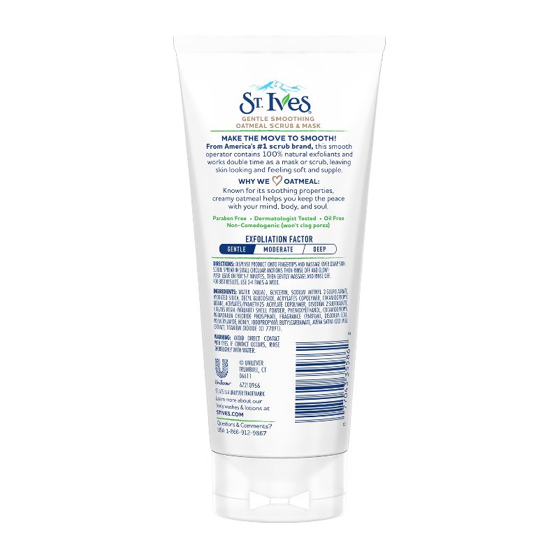 St. Ives Gentle Smoothing Oatmeal Scrub and Mask - 6oz