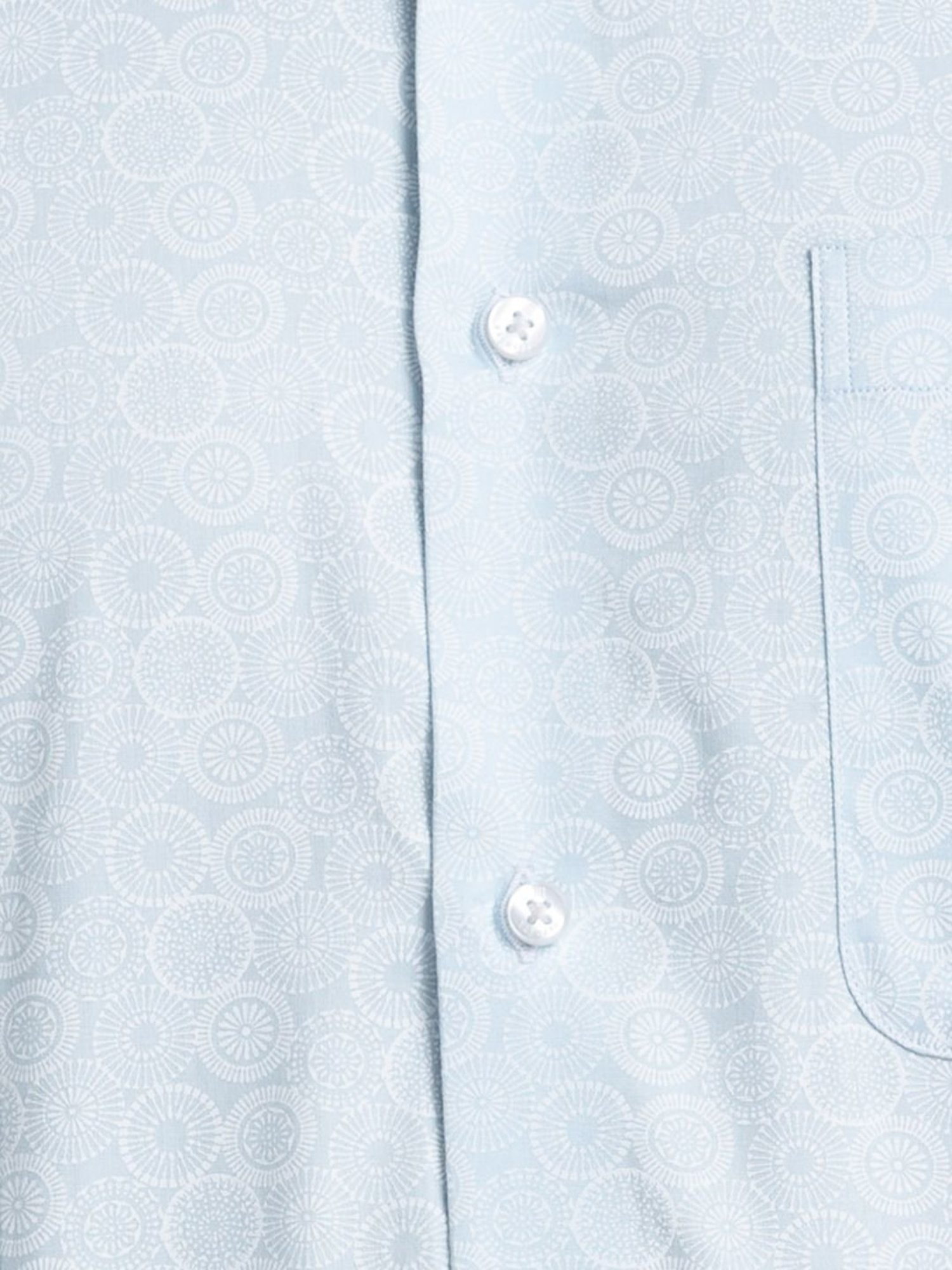 Raymond Blue Contemporary Fit Printed Shirt