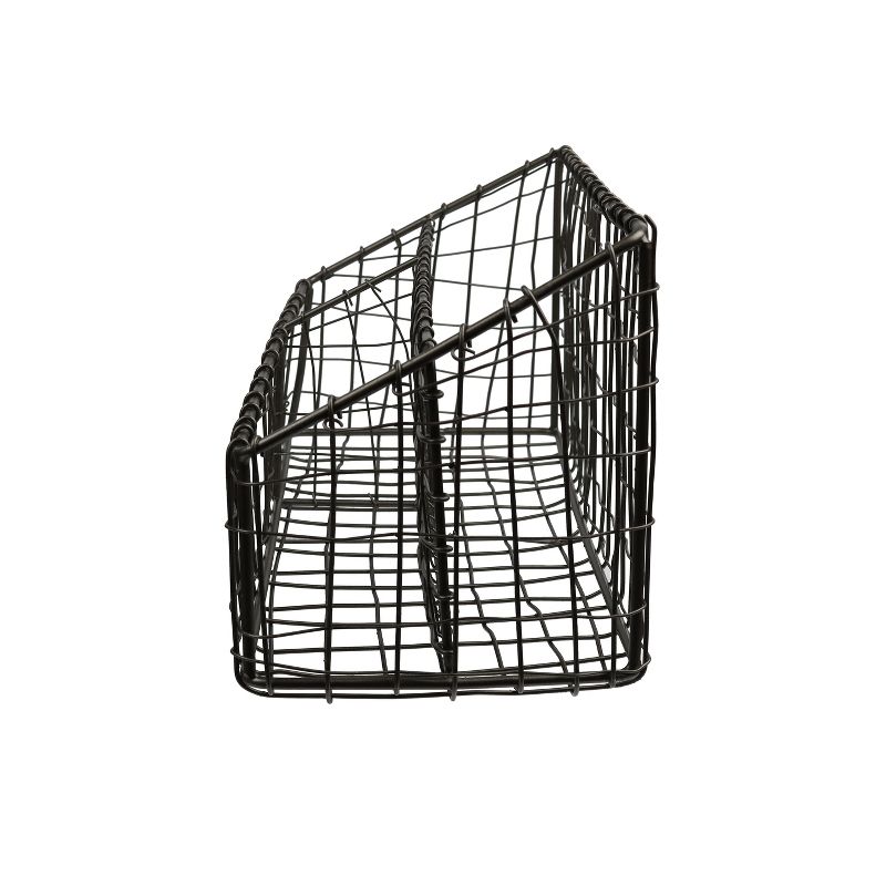 Design Ideas Cabo Desk Organizer &ndash; Metal Office Desktop Organizer &ndash; Natural, 12.5&rdquo; x 5.3&rdquo; x 6&rdquo;