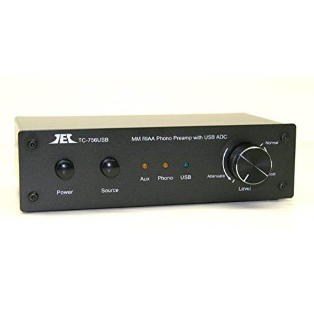 technolink tc756usb riaa moving magnet phono preamp with aux input and usb computer output