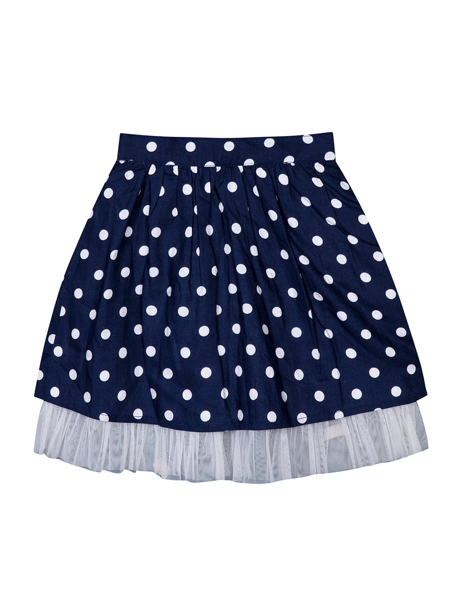 Budding Bees Kids Navy Printed Skirt