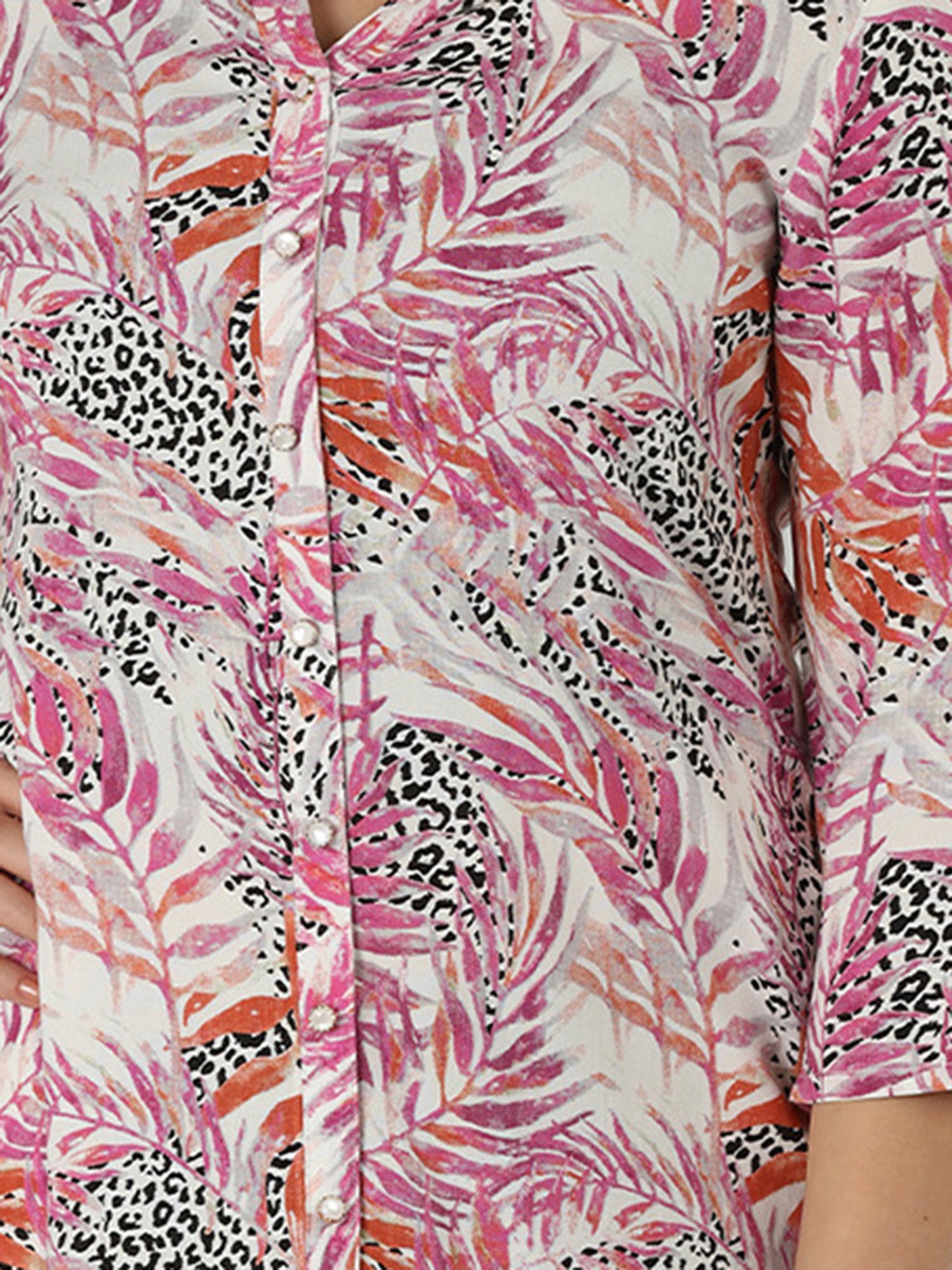 Mustard Multicolor Printed Shirt