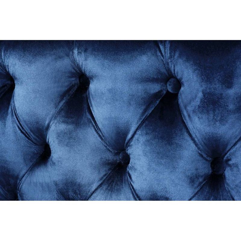 Susan Left Facing Sectional Sofa Navy - Chic Home Design