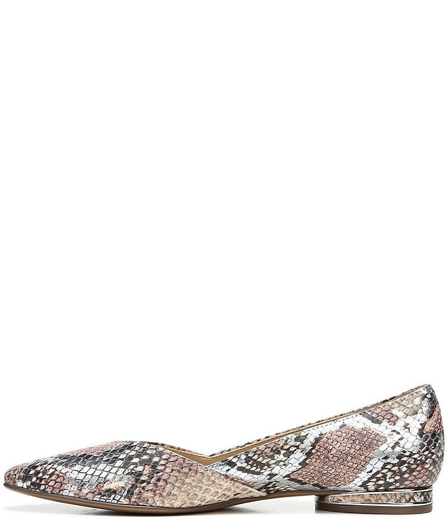 Naturalizer Havana Snake Print Leather Dress Flats
