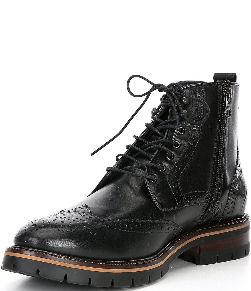 Johnston & Murphy Men's Cody Wingtip Zip Boots