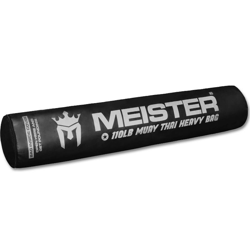 Meister Filled Muay Thai Heavy Bag - 110lbs Black