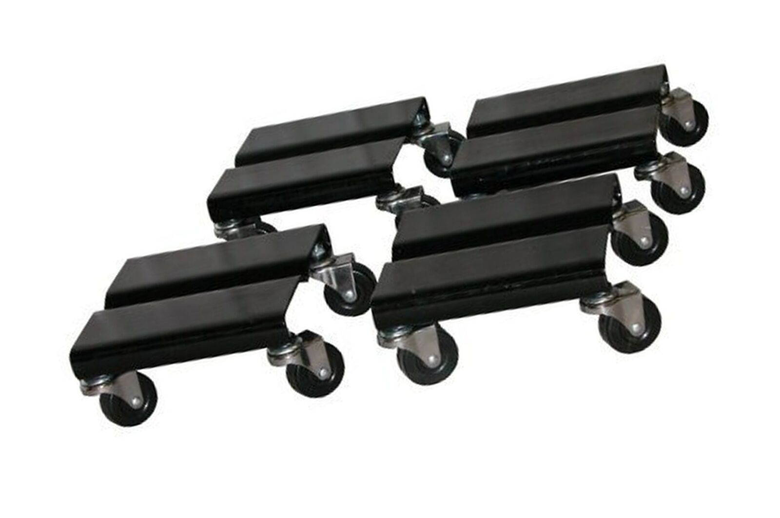 Vestil SDOL-2 Steel Dolly Set, 500 lbs Capacity, 8" Length x 8" Width x 3-5/8...