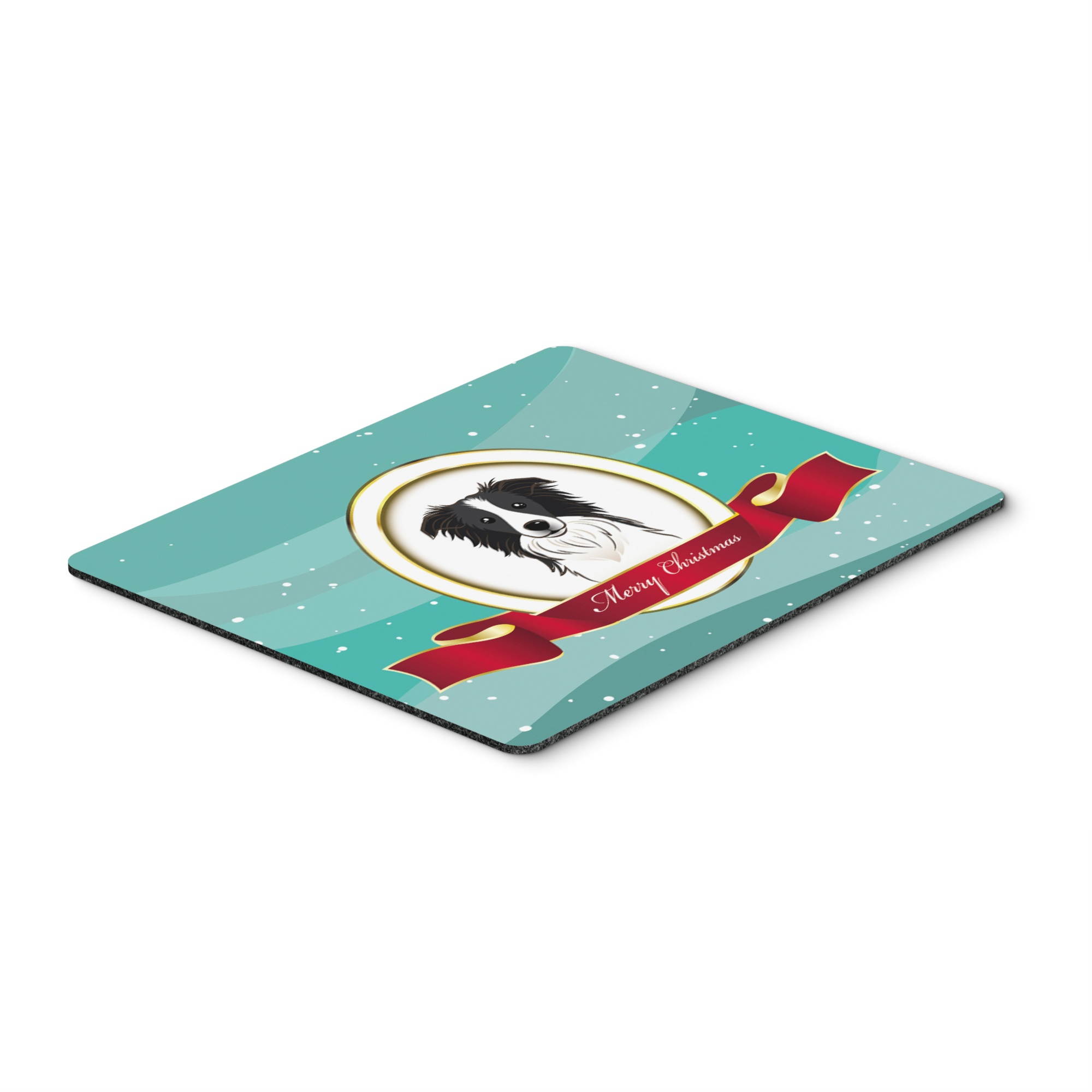 Border Collie Merry Christmas Mouse Pad, Hot Pad or Trivet BB1551MP