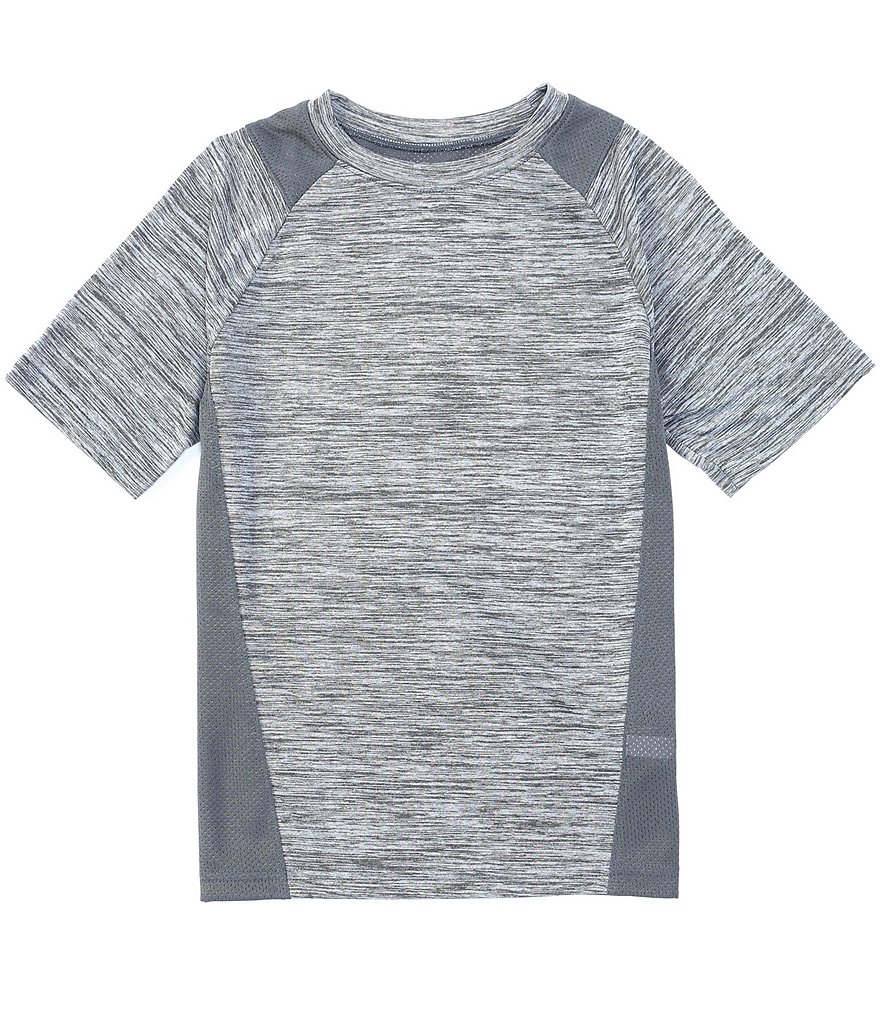 Kinetic by Class Club Big Boys 8-20 Short-Sleeve Mesh Accent Performance Tee