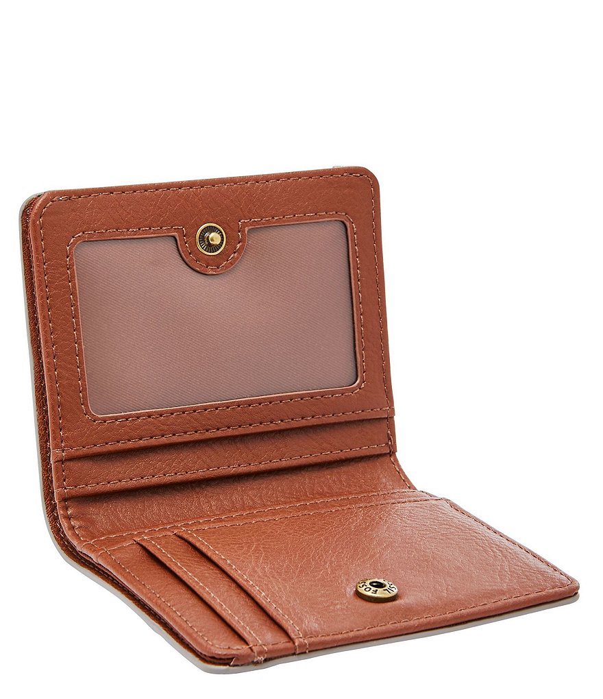 Fossil Logan RFID Small Heart-Print Bifold Wallet