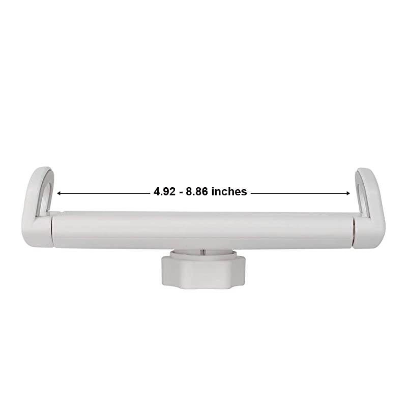 TabletPhone Clip Replacement Floor Stand Swivel 360&deg; Rotating Tablet Holder Fit for 4135quot PhoneTablets Clamp White