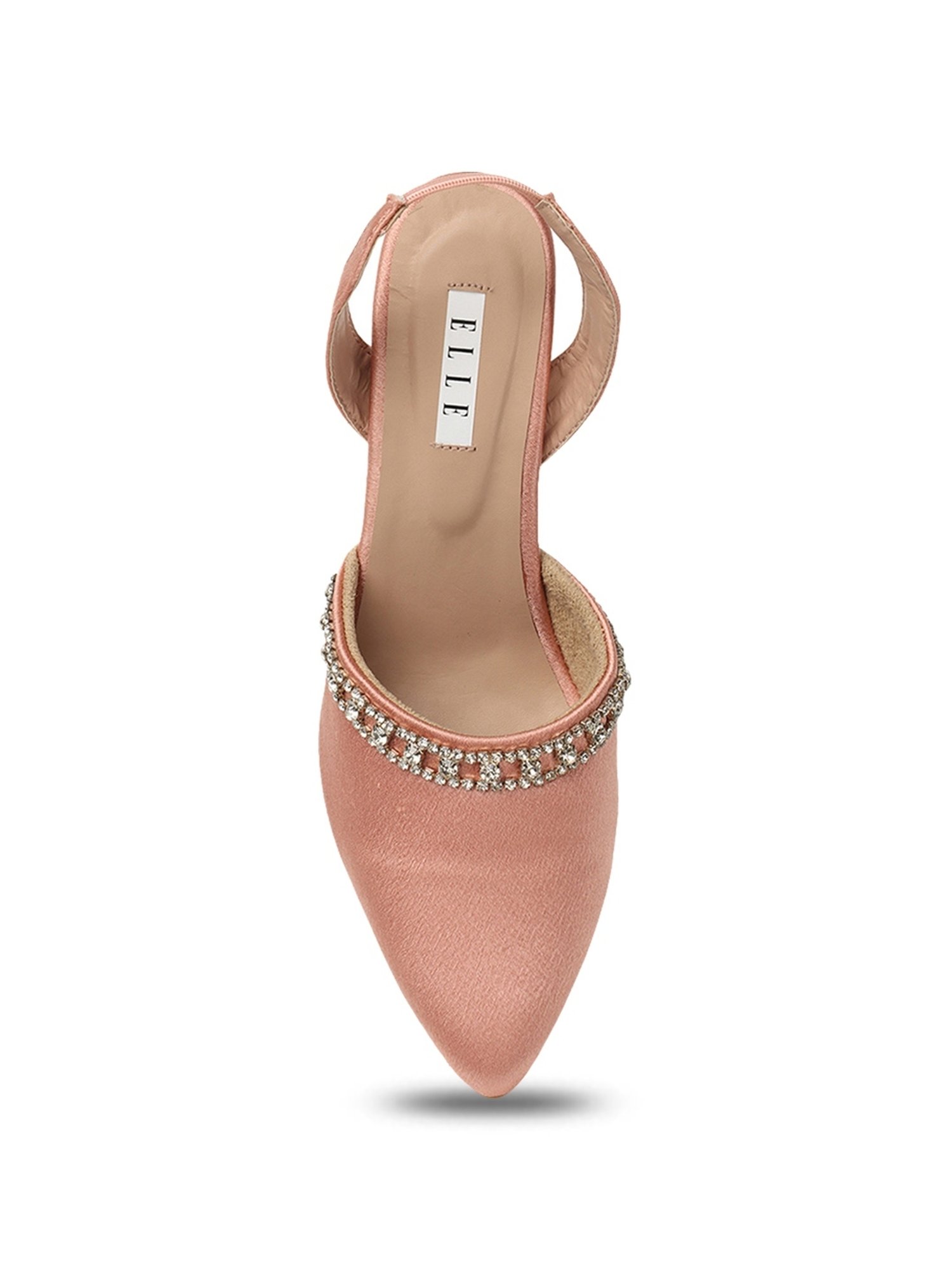 Elle Women's Peach Sling Back Stilettos