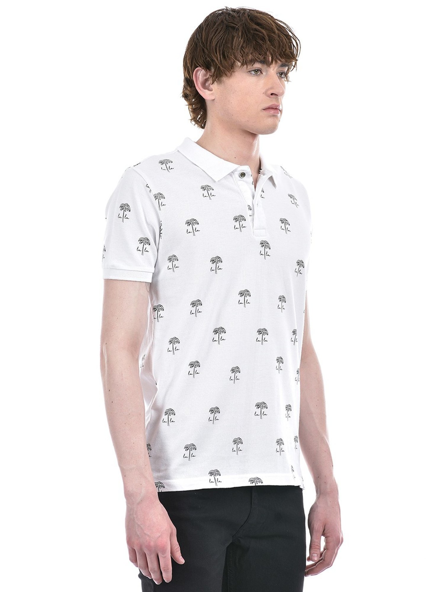 Numero Uno White Cotton Regular Fit Printed T-Shirt