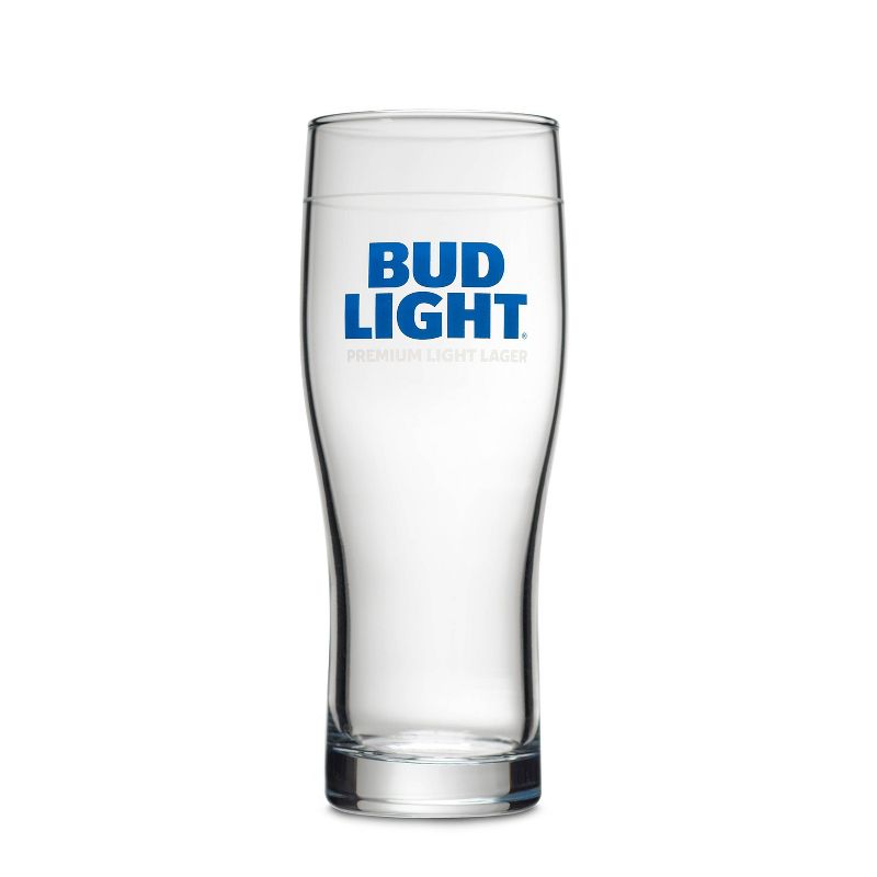 Bud Light 16oz 2pk Glass Signature Glassware