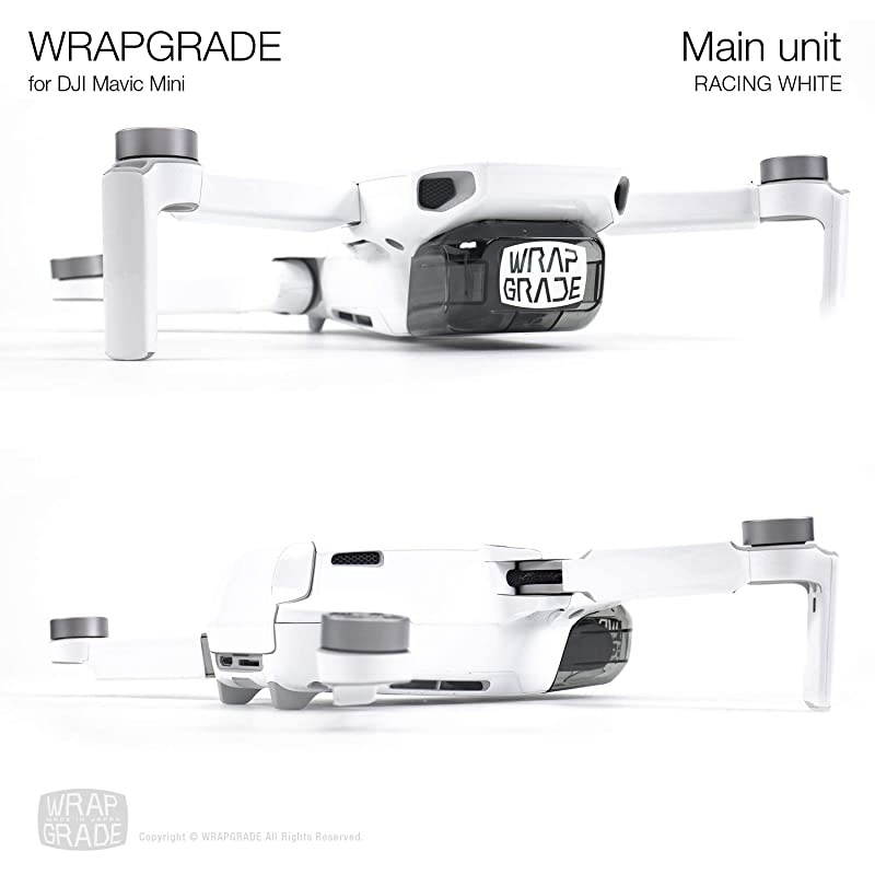 Skin Compatible with DJI Mavic Mini (Racing White)