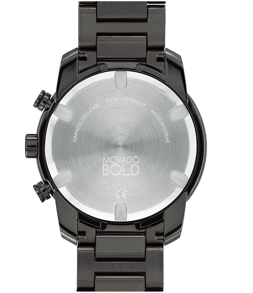 Movado BOLD Men's Verso Gunmetal Chronograph Watch