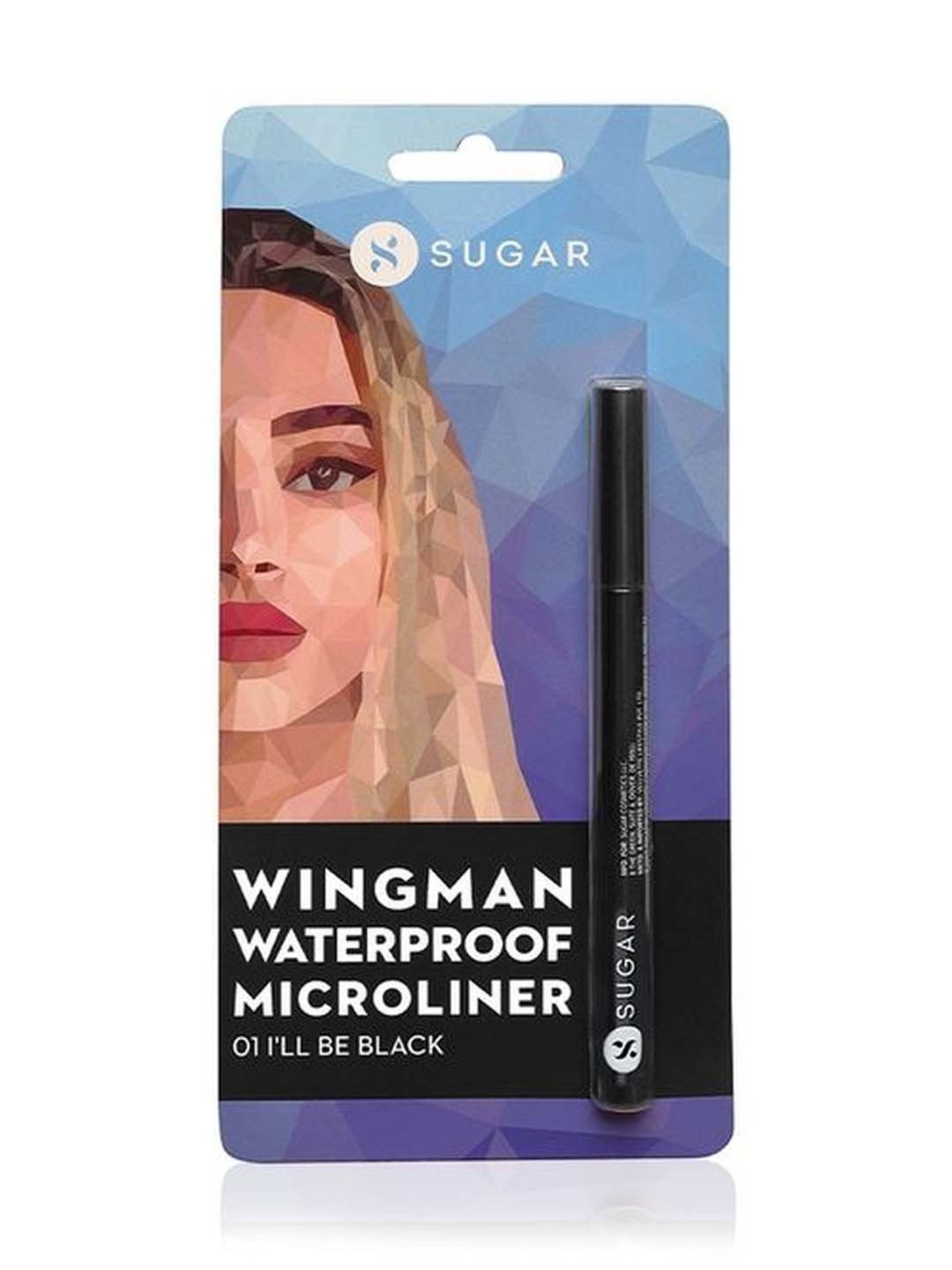 Sugar Cosmetics Wingman Waterproof Microliner 01 I'll Be Black - 1.6 gm