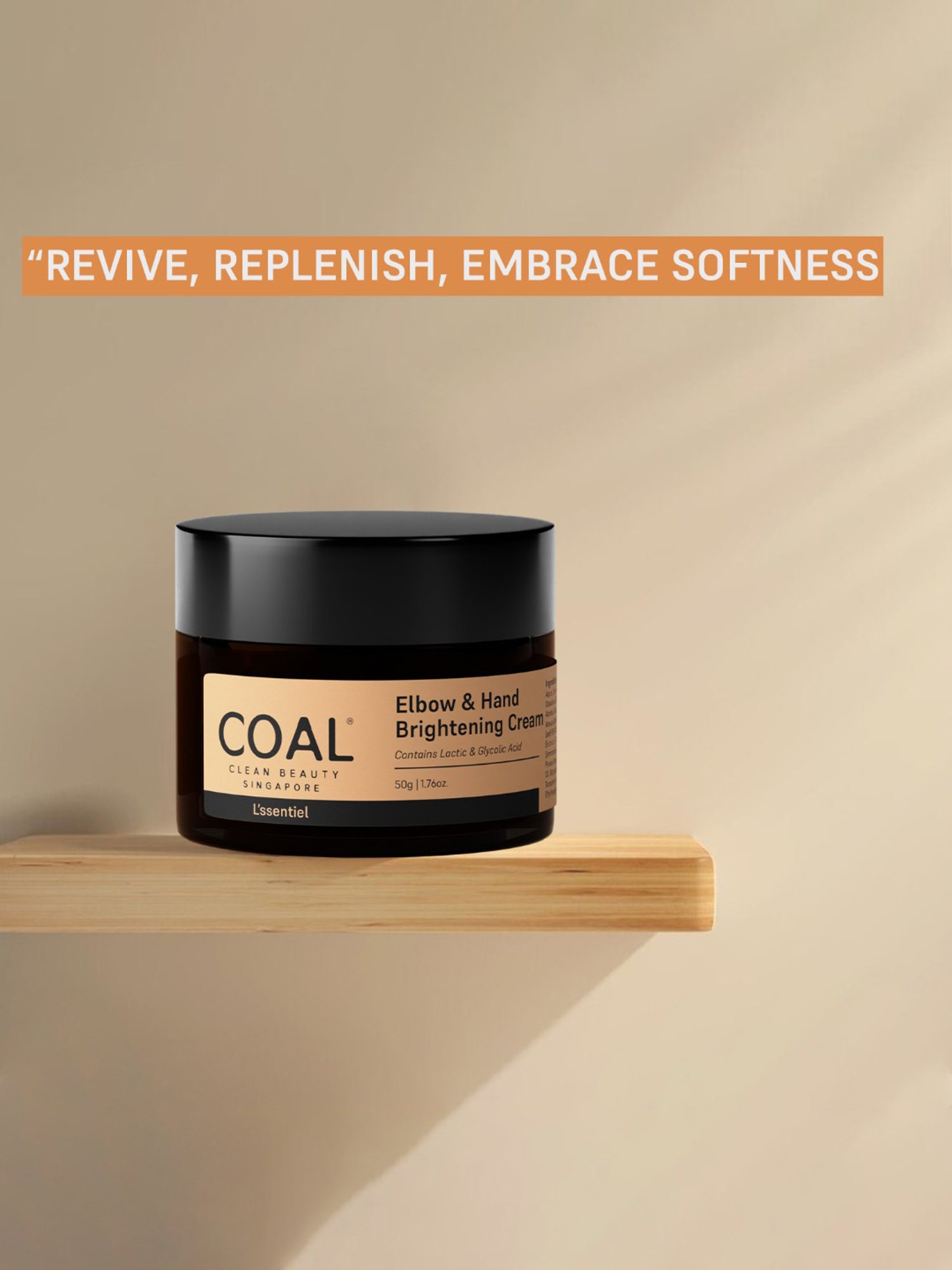 COAL Clean Beauty Elbow & Hand Brightening Cream - 50 gm