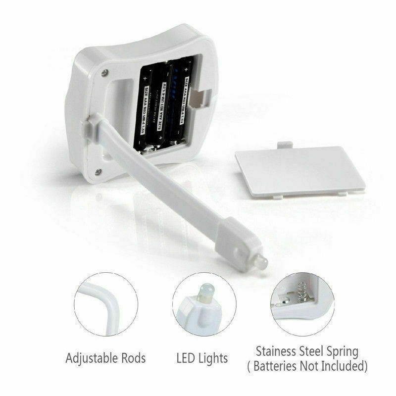 Bowl Bathroom Toilet Night LED 8 Color Lamp Sensor Lights Motion Activated Light