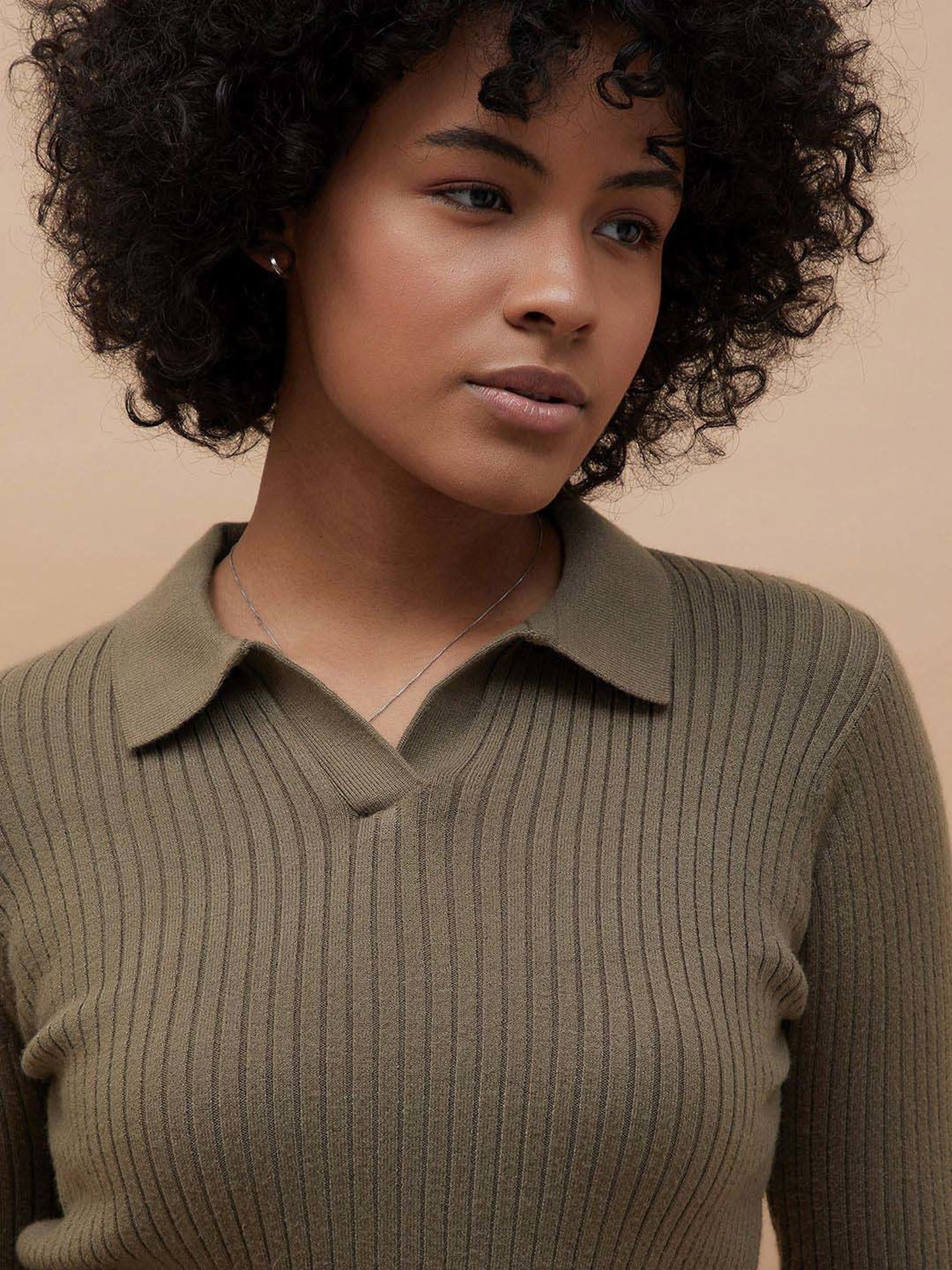 Fame Forever by Lifestyle Brown Striped Top