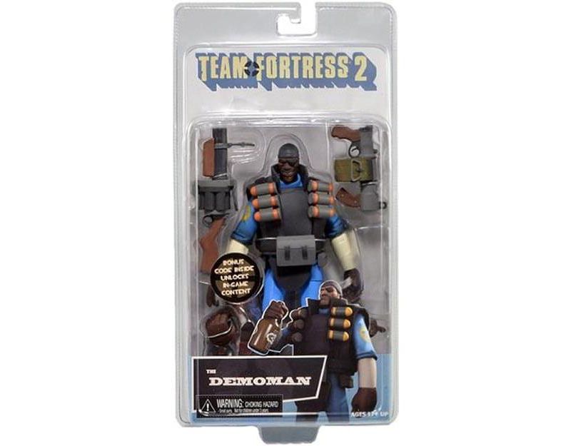 Neca Team Fortress 2 Deluxe Action Figure 7" Blue Demoman