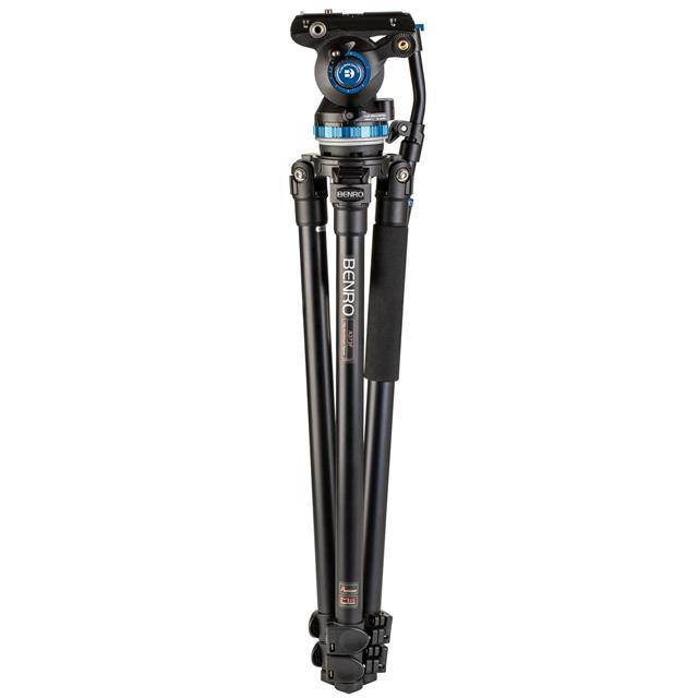 Benro A373F 3-Leg Section Aluminum Video Tripod w/ S8 PRO Head, Payload 17.6 lb