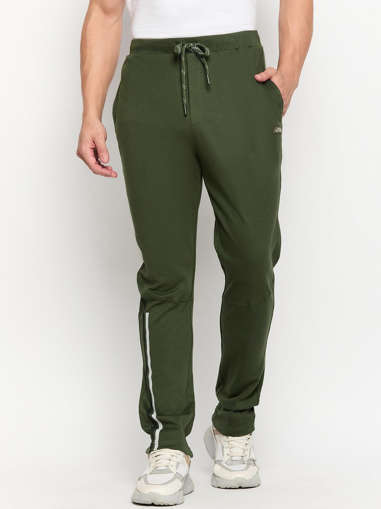 Duke Olive Relaxed Fit Trackpants