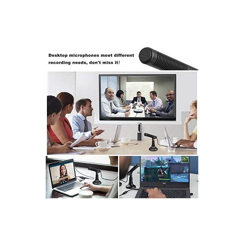 Computer Microphone Desktop Microphone Condenser Microphone for Computer PCLaptopMACWindowsGamesStreaming BroadcastSkypeYouTube Videos Chatting