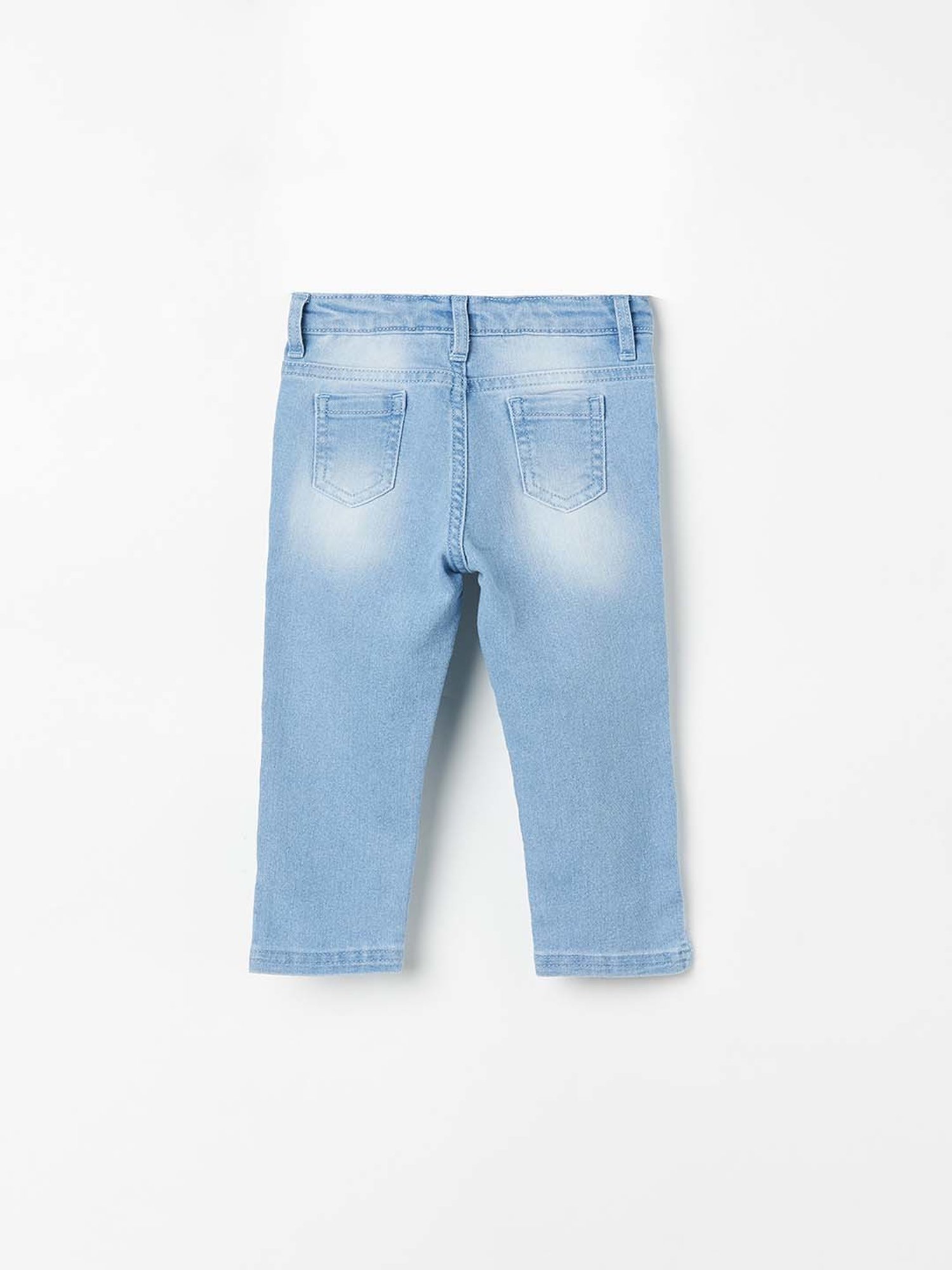 Juniors by Lifestyle Blue Embroidered Jeans